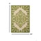 Homeroots 3 x 4 ft. Green Medallion Indoor & Outdoor Area Rug 384736 - alternate 3